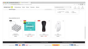 passende Artikel im Webshop Frontend
