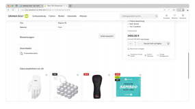 gepflegtes Dokument im Webshop Frontend