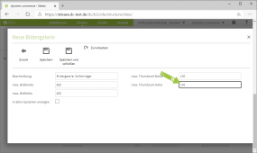 Max. Thumbnail-Höhe