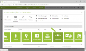 Externe Inhalte erstellen